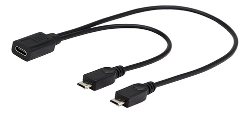 Cable Micro Usb 2.0 C Tipo Hembra 2 Macho Dato