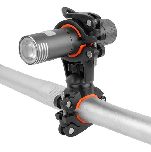 Soporte De Linterna De Bicicleta Soporte De Naranja Negro