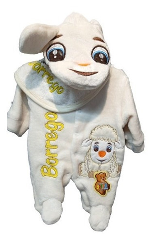 Mameluco Pijama Para Bebe De Borrego, Animales