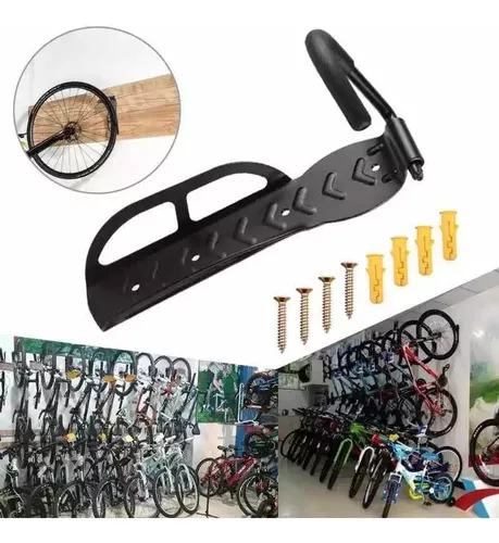 Gancho de Soporte de Pared para Colgar Bicicleta, Candado de Almacenamiento  Ehuebsd para Neumáticos de Carretera - 3 Unidades por Set