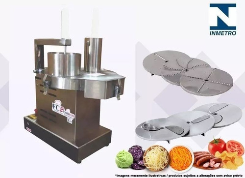 Imagem 8 de 10 de Multiprocessador Processador De Alimentos Industrial Inox 1/2 Cv Ralar Cortar Desfiar Queijo Mussarela Cebola Calabresa