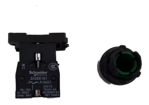 Imagem 3 de 5 de Botão De Comando Com Retenção 2na Verde P/ Vm300/600