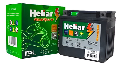 Bateria Original Heliar Htz6l Honda Pop 100 / Pop 110