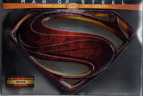 Man Of Steel Limited Collector´s Edition Bluray 3d