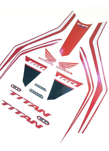 Kit Adesivos Titan 160 2020 Azul Faixas Adesivas Titan 2020