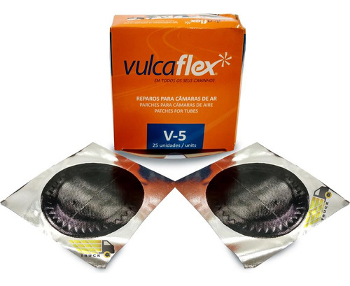 Remendo V-5 Vulcaflex - Cx 25 Und