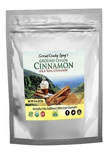 Organic Ceylon Cinnamon Powder, True Cinnamon From Sri Lanka
