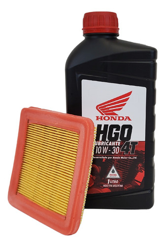 Kit Filtro Aire Original Y Aceite Mineral Hgo 10w30 Biz 125