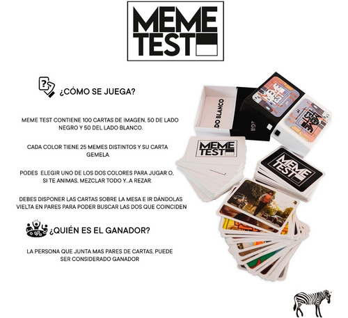 Imagen 4 de 6 de Juego De Mesa Meme Test Casa Fight Previa Risas Cartas