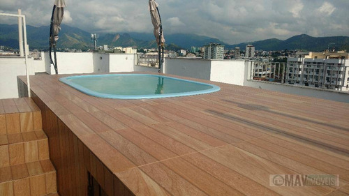 Imagem 22 de 26 de Cobertura Com 3 Dormitórios À Venda, 250 M² Por R$ 900.000,00 - Pechincha - Rio De Janeiro/rj - Co0013