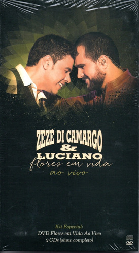 Dvd + 2 Cd's Zezé Di Camargo & Luciano - Flores Em Vida