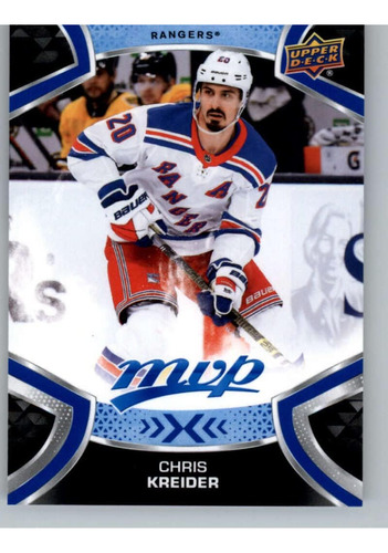 Tarjeta Upper Deck Mvp Blue 2.0 De Chris Kreider New York Ra