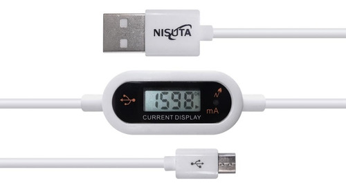 Cable Micro Usb Con Pantalla Nisuta