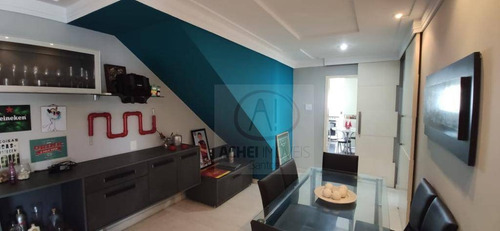 Imagem 3 de 30 de Cobertura Residencial Com 3 Dormitórios Sendo 2 Suítes E 2 Vagas De Garagem À Venda, 280 M² Por R$ 1.230.000 - Embaré - Santos/sp - Co0066