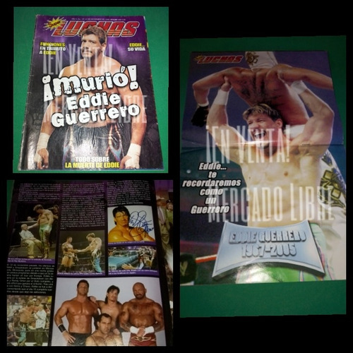 Revista Lucha Libre Sobre  Eddie Guerrero 11 Pags!+poster!