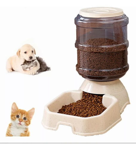 Kit  Dispensador Ch Agua Y Croqueta Automáticos Perro Gato 