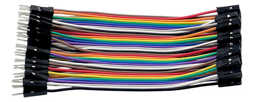 Cable Dupont Jumpers C/40 Piezas Para Arduino Y Protoboard
