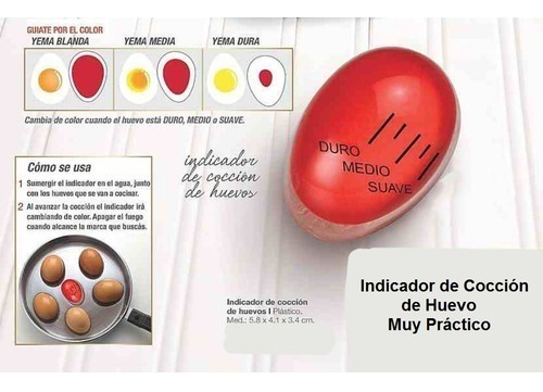 Cocción Huevos Temporizador Cocina Timer Detector  3 Niveles