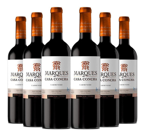 6 Vinos Marques De Casa Concha Carmenere