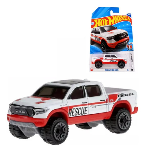 Hot Wheels 2020 Ram 1500 Rebel #38 Hw First Response 2025 Blanco