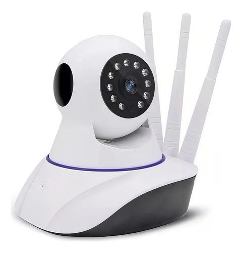 Câmera Ip 3 Antenas Wifi Wireless 3ª Geração Visão Notu