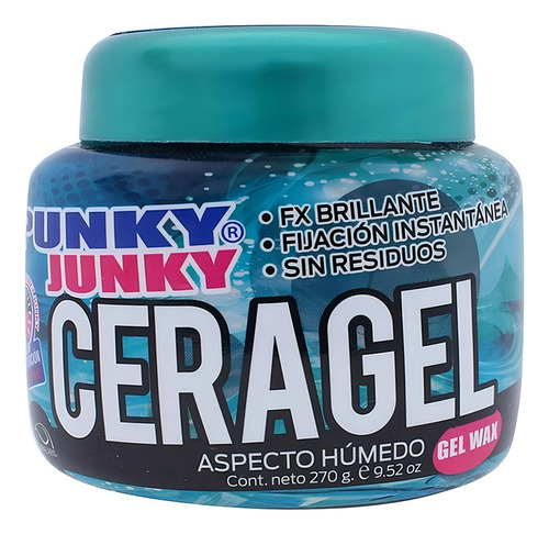 2 Pza Cera Gel Punky Junky Aspecto Húmedo 270 G