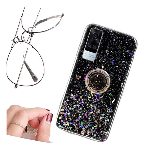 Funda Para Vivo Y33 Y53s Silicone Brillante Brillo Estrella