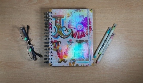 Imagen 2 de 7 de Cuaderno Bullet Journal Lettering Y Scrapbook Hojas 140 Grs
