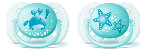 Set Chupetes Philips Avent Ultra Soft 0-6m Universo Binario