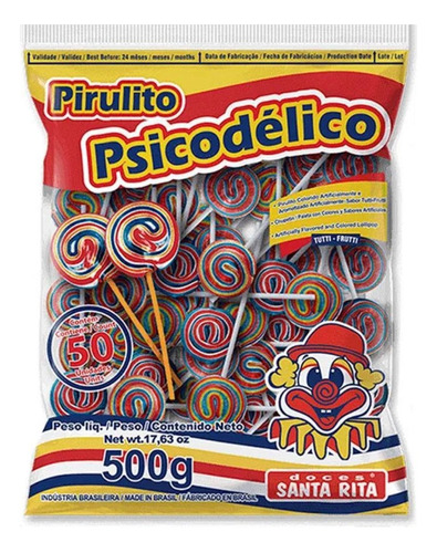 Pirulito Psicodélico 650 Grs Santa Rita