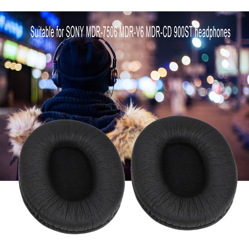 Almohadillas De Algodón Para Auriculares Sony Mdr-7506 Mdr-v