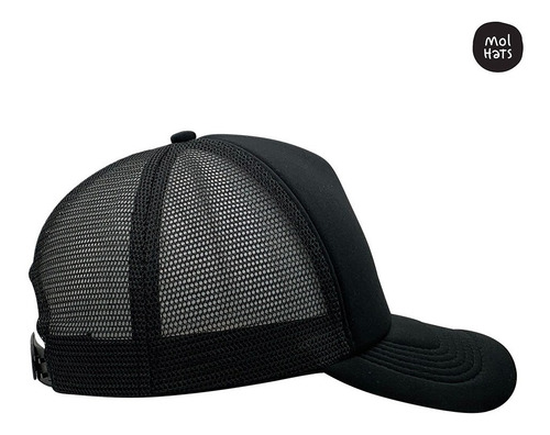 Imagen 3 de 6 de Gorra Trucker Camionera Lisa Frente Color Calidad Premium