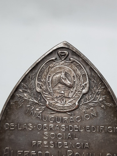 Imagen 4 de 7 de Antigua Medalla Jockey Club Rosario 1913 Gotuzzo Mag 57986