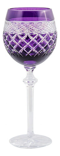 Taça Para Vinho Lodz Crystals Nowy Roxo 400 Ml - Cada