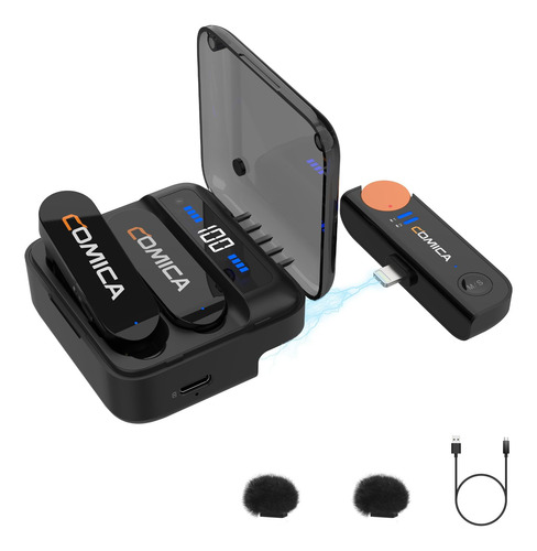 Comica Vimo S Mi Microfone Sem Fio Para iPhone De 2,4 Ghz, M