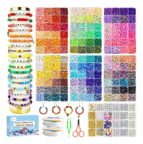 Kit De Fabricación De Pulseras De Arcilla De 23,000 Cu...