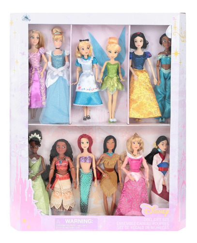 Set Deluxe 12 Princesas Exclusivo Disney Store Tinker Bell (Usado)