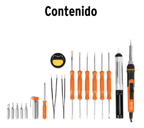 Kit Soldadura Electrónica Cautin 25w Regulable Truper 102424