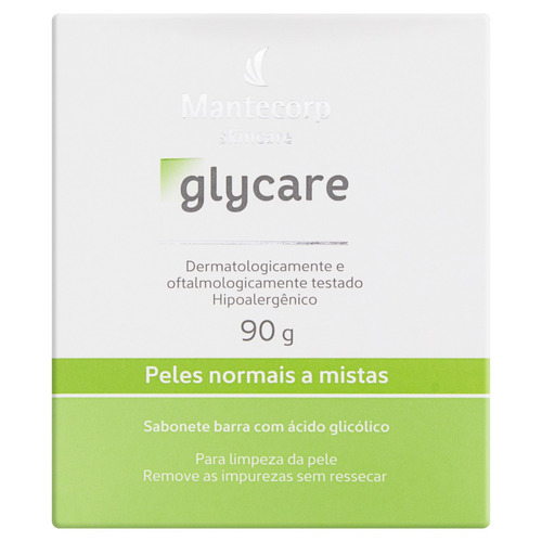 Sabonete Barra Mantecorp Skincare Glycare Caixa 90g