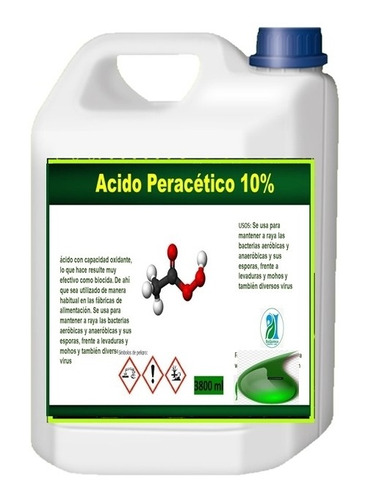 Ácido Peracetico Galón Bactericida Ind - L a $14625