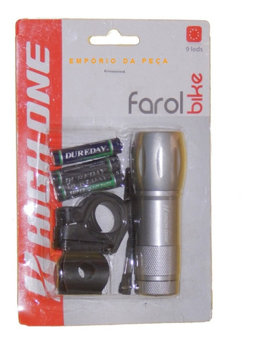 Farol 9 Led Bicicleta Bike Guidão Alumínio Original High One