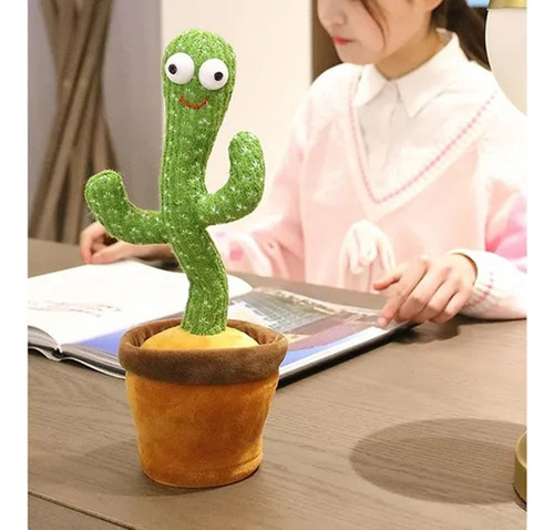 32cm Cactus Juguete Para Niños De Peluche Planta Eléctrica J