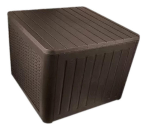 Mesa Auxiliar Para Exteriores, Mesa Marrón 55x56cmx43,5cm