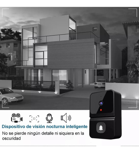 Timbre Inteligente Inalámbrico Con Cámara 1 Transmiso 1 Rec