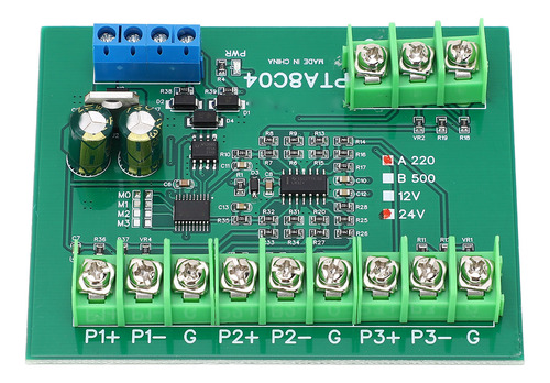 Placa De Sensor De Temperatura De 4 Canales Pt100 Rtd Rs485