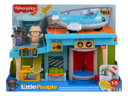 Little People Juguete Bebés Aeropuerto De Aventuras Diarias Multicolor