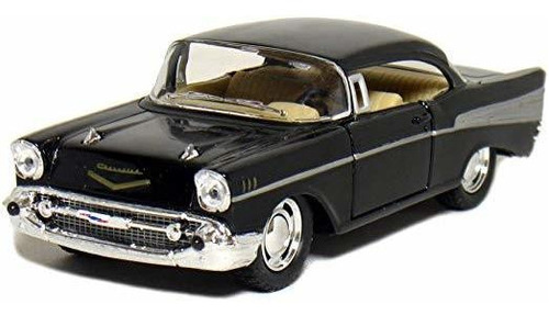 Kinsmart 5  1957 Chevy Bel Air Coupe 01:40 Escala (negro)