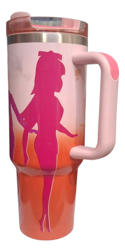 Termo Grande Para Cafe De Barbie De 1.2litros