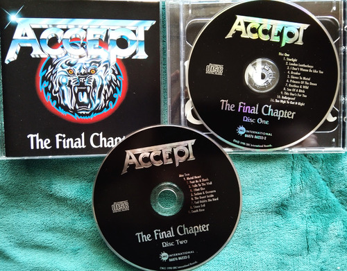 Accept * The Final Chapter * 2 Live Cds Like New