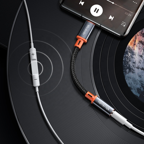 Adaptador De Audio Digital Usb-c Macho A Dc3.5mm Aux Hembra